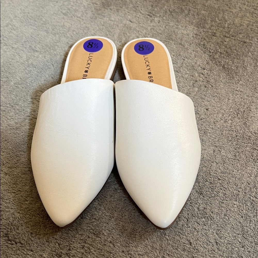 Lucky Brand Cream Women's Mules